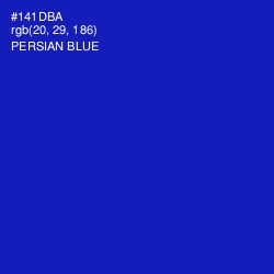 #141DBA - Persian Blue Color Image